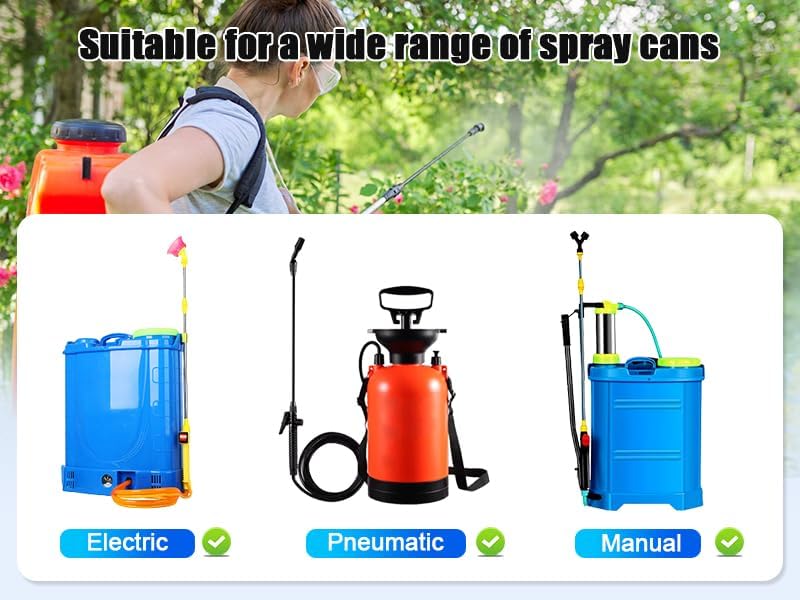 Honsen Pump Action Pressure Sprayer, Trigger Sprayer Handle Parts for Garden Agriculture orchard Forestry Home Manage, Pump Sprayer Wand Replacement, 18 * 1.5mm (a236) - Image 3